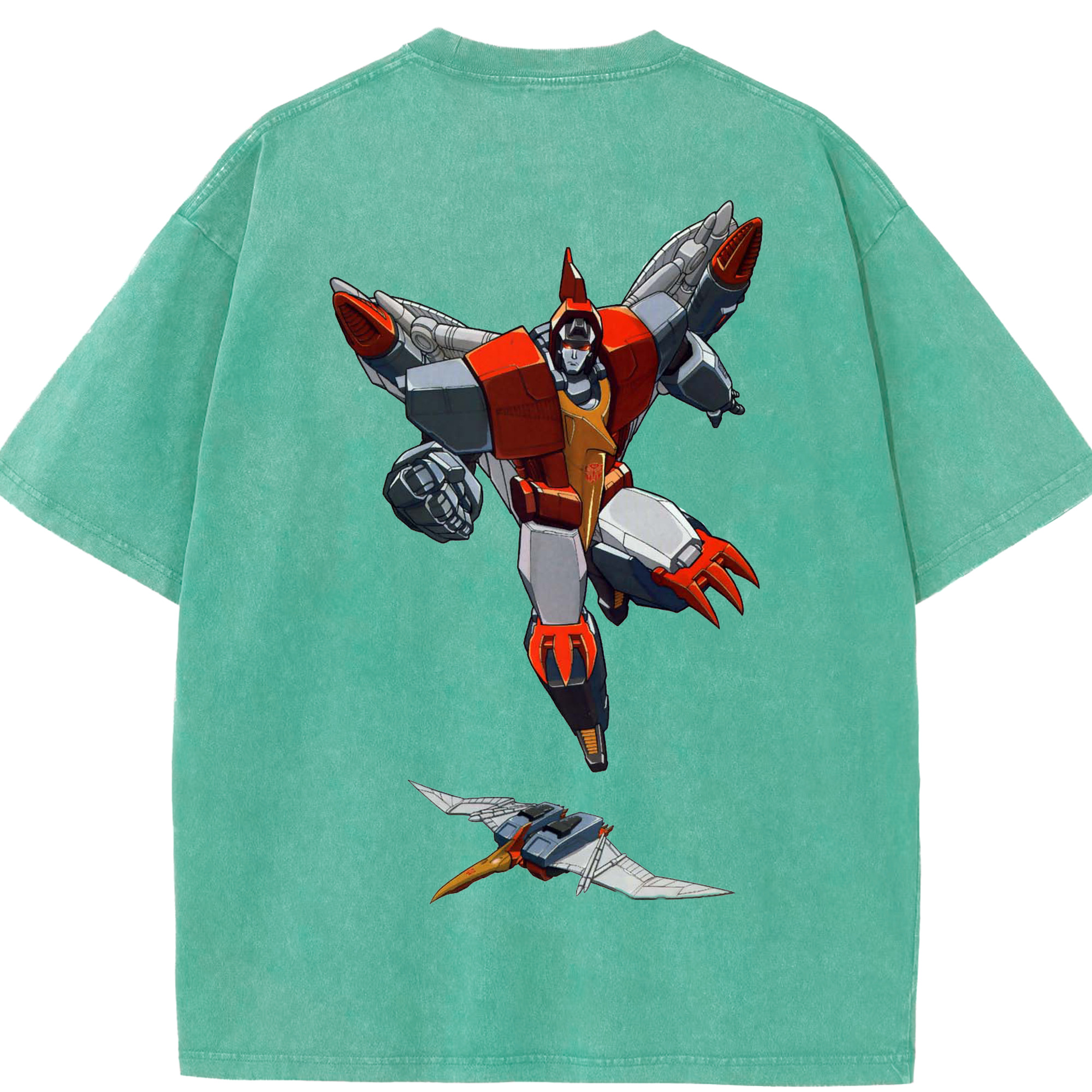 （画像用）  綿100% ヴィンテージ風 半袖Tシャツ（背面プリント）